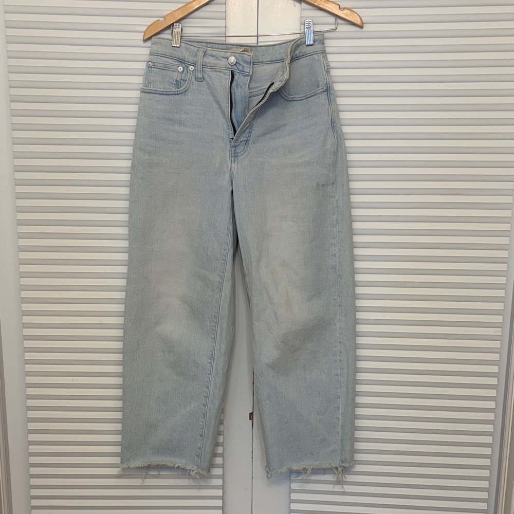 Madewell Sky Blue Straight Leg Jeans